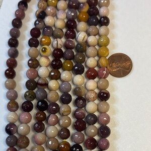 Mookaite Faceted beads